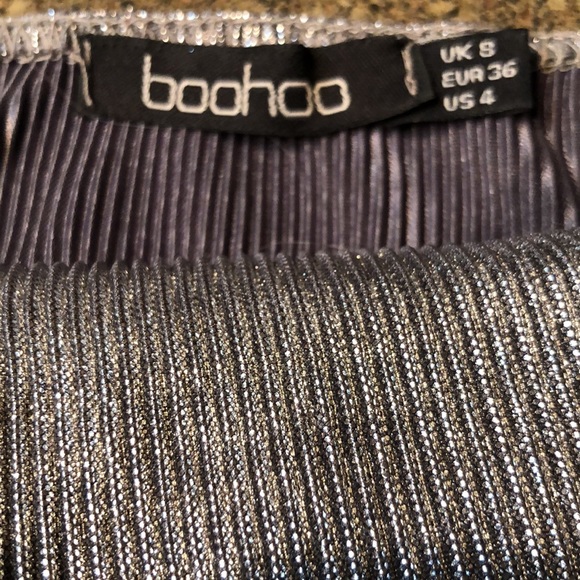 Boohoo Silver Long Dress - Picture 5 of 8